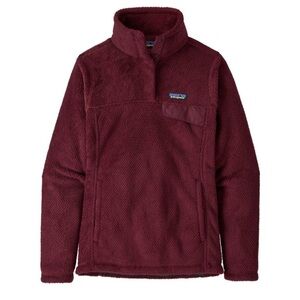 Patagonia Re-Tool Snap-T Fleece Women’s Pullover Fleece in Chicory Red Maroon